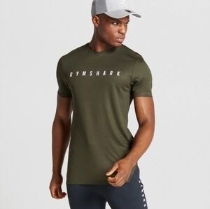 Gymshark Mens Olive Green Recharge Top Size Small